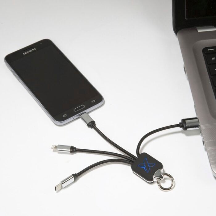 SCX Design 3-in-1 Latauskaapeli, Neliö - Image 2