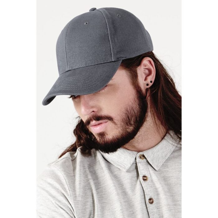 Beechfield Harjattu Pro Puuvillalippis - Image 2