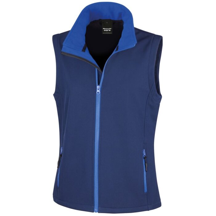 Result naisten painettava core softshell liivi