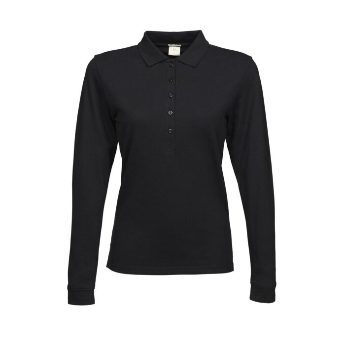 Tee Jays Luxury Pitkähihainen Naisten Pikee - Image 5