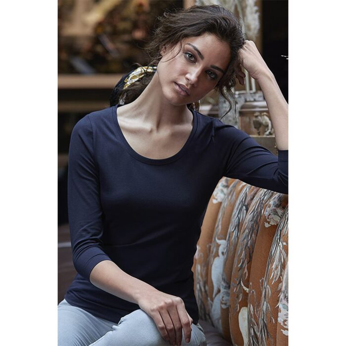 Tee Jays Naisten 3/4 Hihainen Stretch T-paita