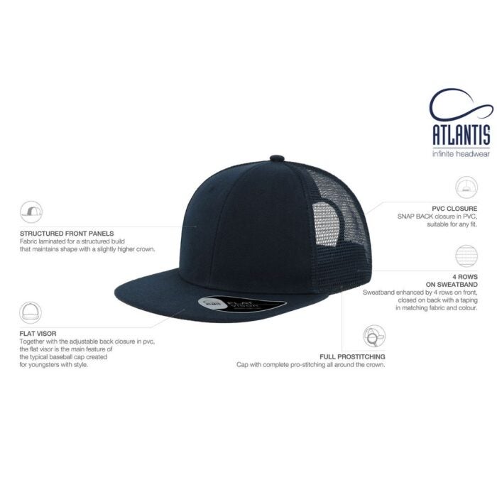 Atlantis Snap Mesh Snapback - Image 7