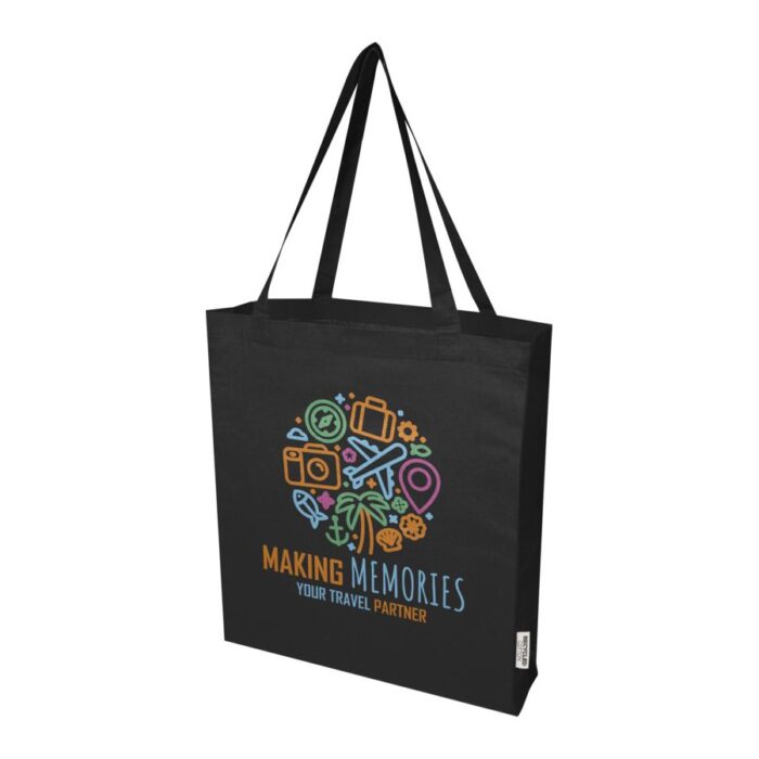 Kauppakassi Kierrätetystä Puuvillasta Pohjalevikkeellä - Image 8