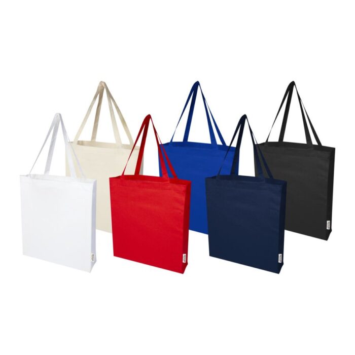 Kauppakassi Kierrätetystä Puuvillasta Pohjalevikkeellä - Image 2