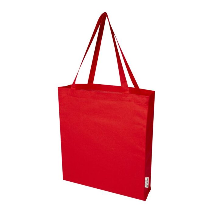 Kauppakassi Kierrätetystä Puuvillasta Pohjalevikkeellä - Image 11