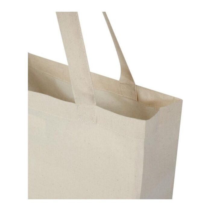 Kauppakassi Kierrätetystä Puuvillasta Pohjalevikkeellä - Image 4