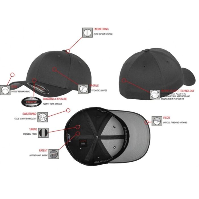 Flexfit Fitted Baseball Lippis - Image 4