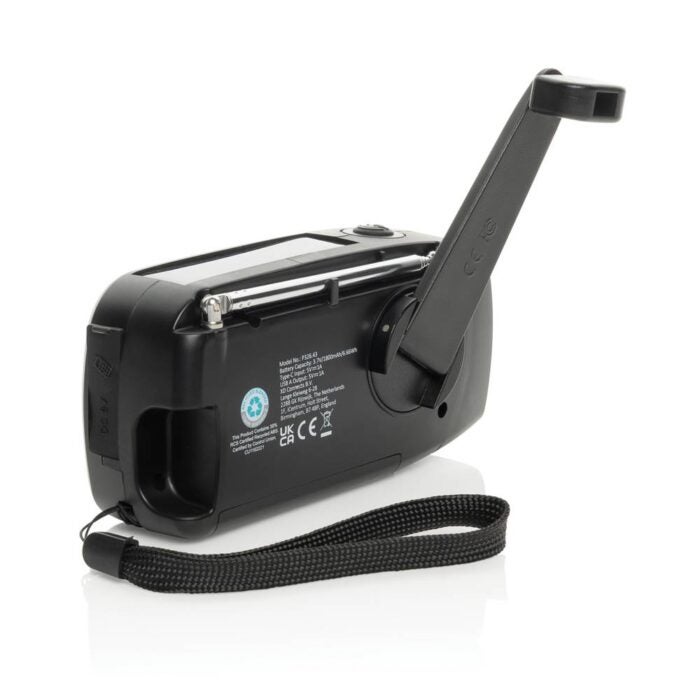 RescueWave hätätilaradio, valmistettu RCS-kierrätysmuovista. - Image 5